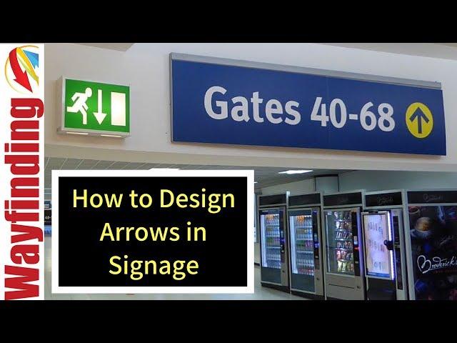 How to Design Arrows on Wayfinding Signage