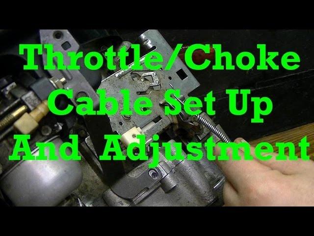 How to Set Up and Adjust Throttle and Choke Cables on Small Engines