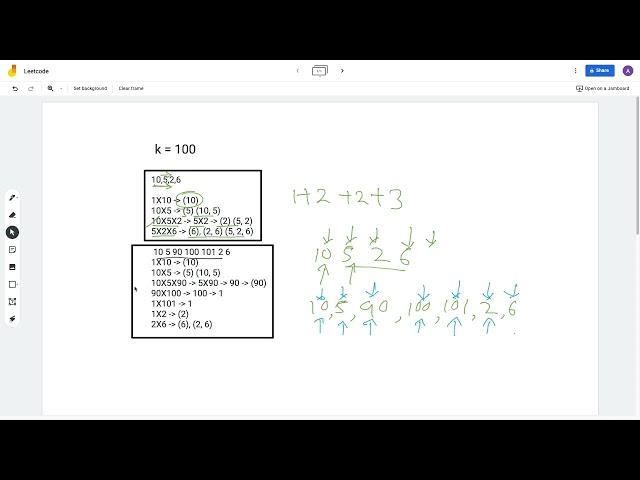 [LeetCode] 713.  Subarray Product Less Than K || Sliding window on array