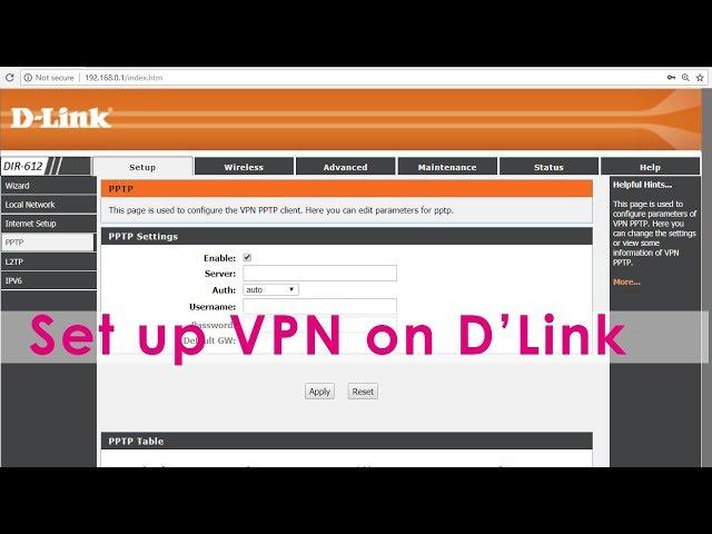 Set up VPN on D-Link Wi Fi router | NETVN