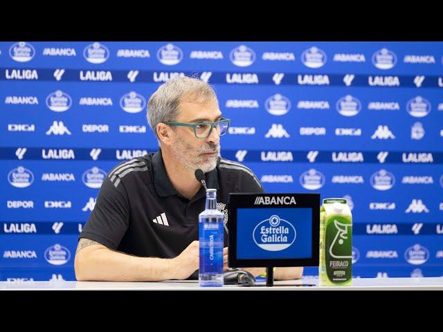 Rueda de prensa de Jon Pérez Bolo tras el RC Deportivo 0 - 2 Burgos CF