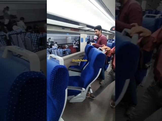 Vande Bharat Express || Interior View #nomadicparinda #railway #ytshort