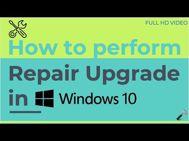 Perform repair upgrade in Windows 10 using ISO file