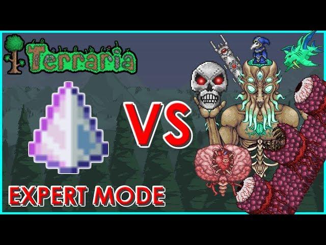 Terraria - Last Prism vs All Bosses and Events + Dungeon Guardian (Expert Mode) | Biron