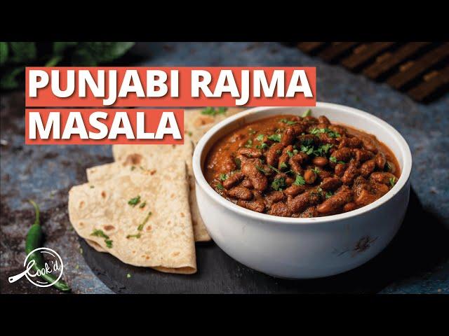 Punjabi Rajma Masala Recipe | Authentic Red Kidney Beans Curry | Healthy Food | Cookd