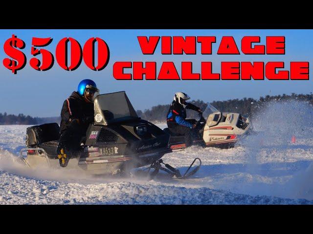 $500 VINTAGE Snowmobile CHALLENGE - Will WE Survive!?