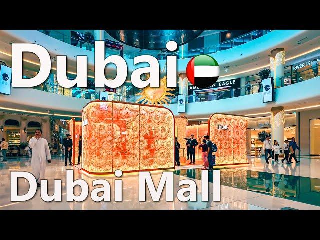 Best Luxury Shopping in Dubai, Dubai Mall Walk 4K