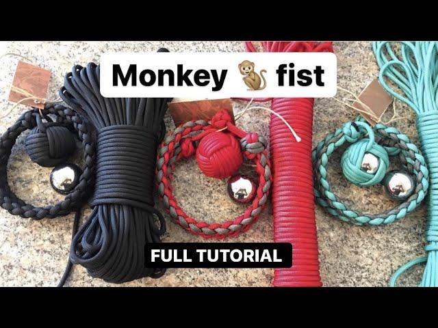 How TO make a MONKEY Fist FULL tutorial | monkey fist paracord | Ninja Vlog