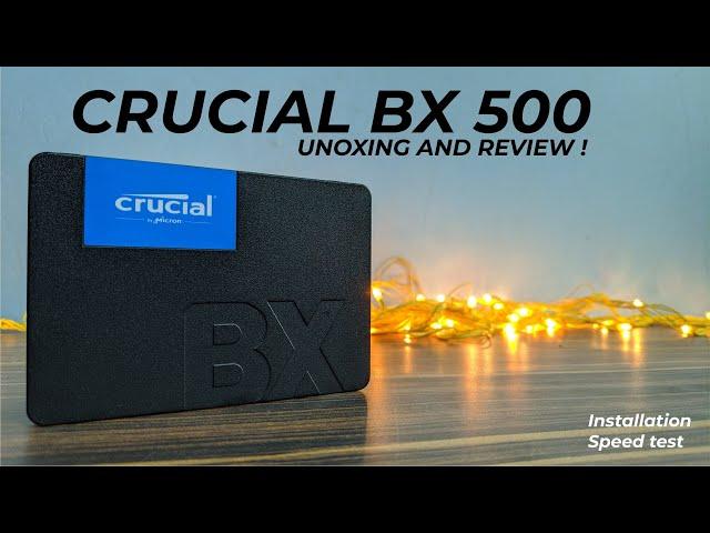 Crucial BX500 240gb SSD Review | Speed test | Installation |