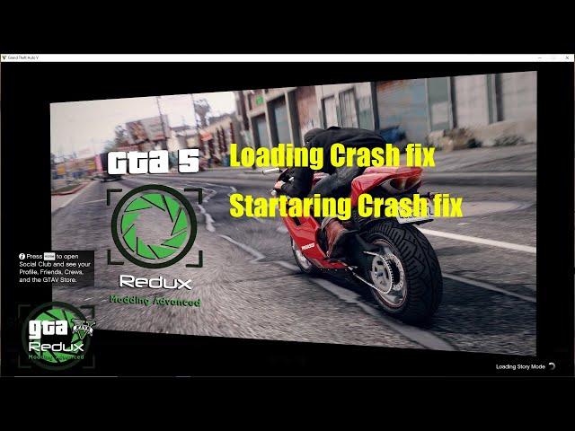 GTA Loading Crash fix starting crash fix Redux mod crash fix