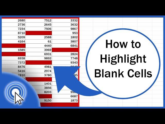 How to Highlight Blank Cells in Excel (Conditional Formatting)