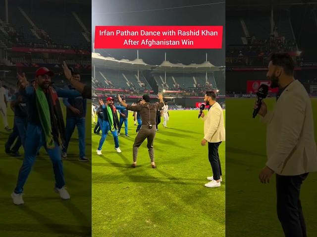 Irfan Pathan Fulfill his promise after Afghanistan Win #worldcup2023 #irfanpathan #shorts