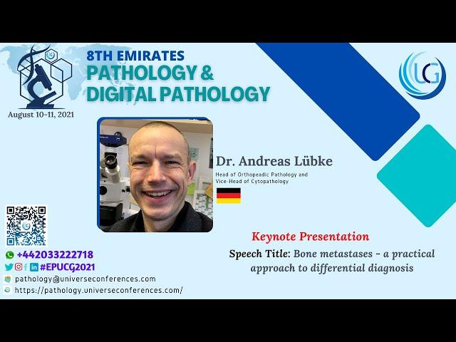 Dr. Andreas Lübke Keynote Presentation at the 8th Emirates Pathology & Digital Pathology, CMEMeeting