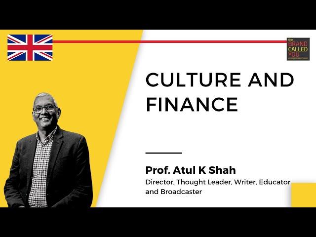 FINANCE IS A SERVANT of Society & Nature | Prof. Atul K Shah | TBCY