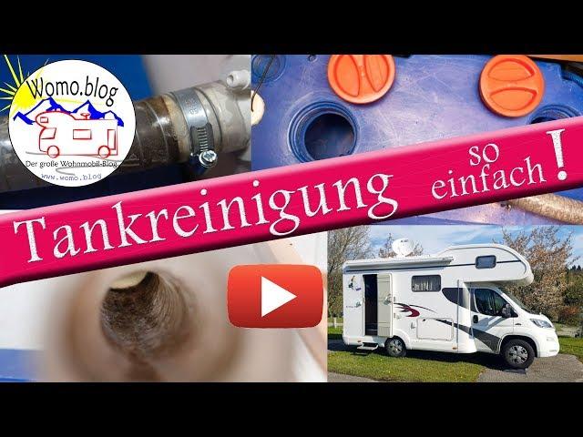 Tankreinigung im Wohnmobil und Wohnwagen.