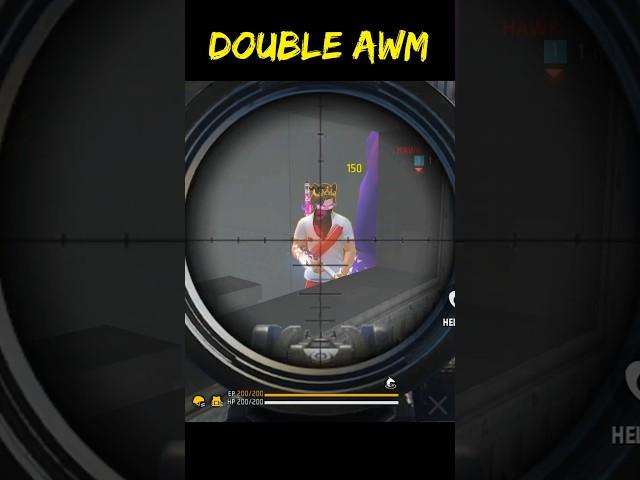 Double awm Vs Pro Player  #badge99 #freefire