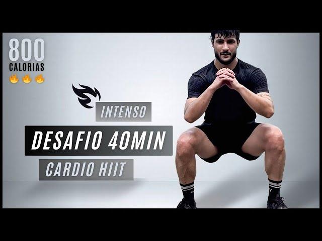 Treino Hiit de 40 MIN para gastar 800 calorias - sem repetições, sem equipamentos (em casa)