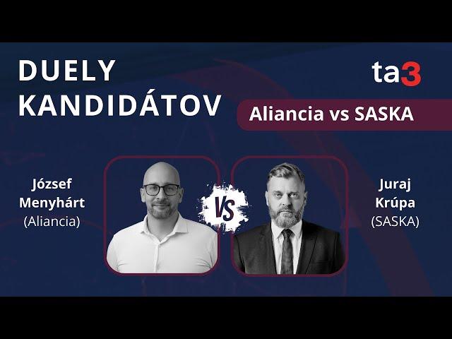 DUELY KANDIDÁTOV: József Menyhárt (Aliancia) vs Juraj Krúpa (SASKA)