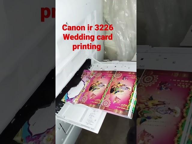 #canon ir3226 wedding card printing