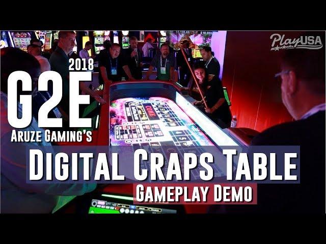 NEW Digital Craps Table at G2E 2018 - Gameplay Demo from Aruze Gaming