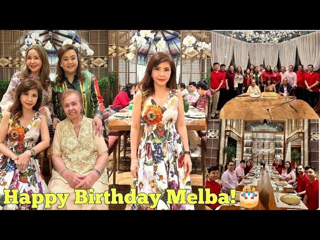Alice Eduardo LOVELY BIRTHDAY DINNER for sister Melba Solidum w/ Small Laude & whole Family! Wow!