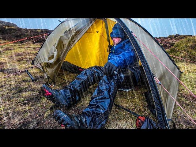 Camping in freezing rain - Pushing the limits of gear & comfort