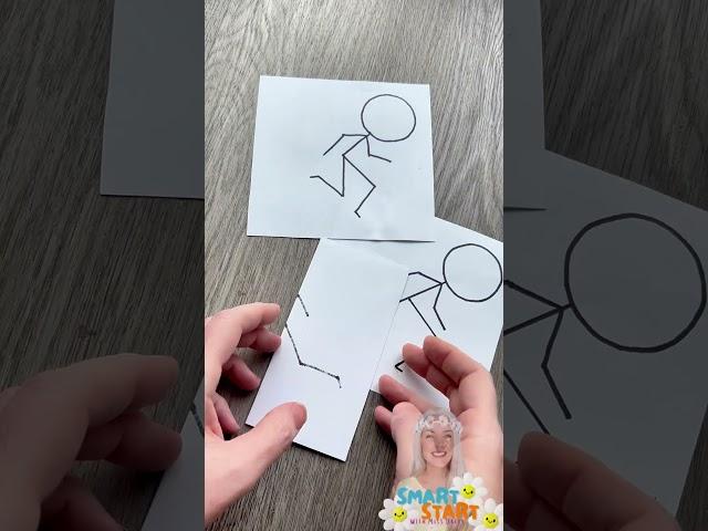Running Stickman Spinner Craft – Easy DIY Animation for Kids!