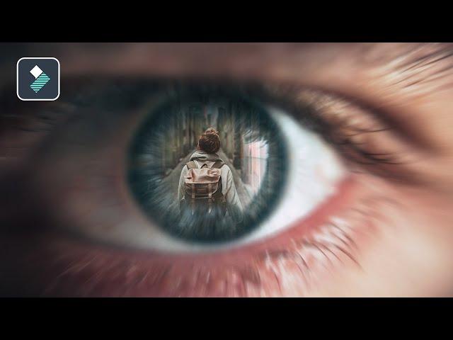 Filmora ZOOM through Eye Transition Tutorial || How To Edit With Filmora