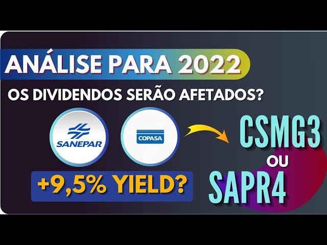 COPASA (CSMG3) terá impacto nos DIVIDENDOS 2022 com processo trabalhista? Ações SAPR4 x CSMG3