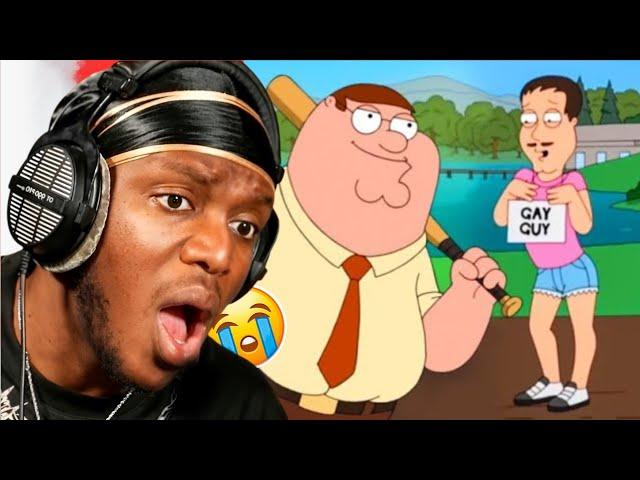 KSI Reacts To Most Outrageous Family Guy Moments 