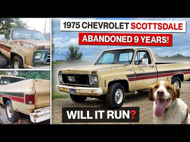 Will It Run?!? 1975 Chevrolet C20 Scottsdale Destined for the Scrap! Squarebody Revival!