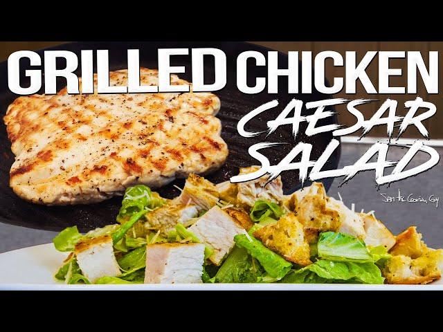 Grilled Chicken Caesar Salad for Date Night | SAM THE COOKING GUY 4K