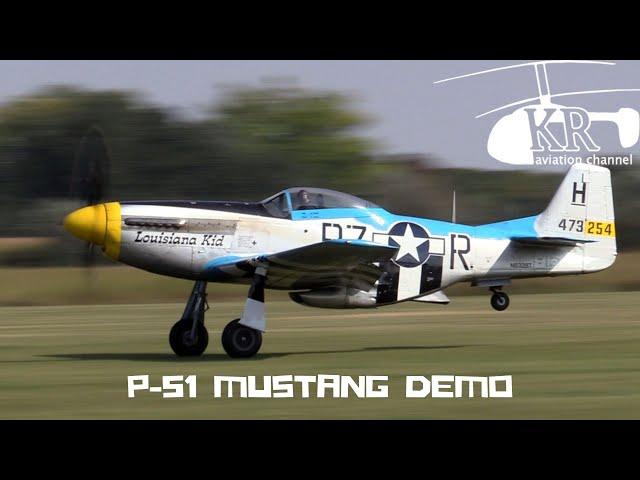 P-51 Mustang demo flight at Börgönd Airshow 2020