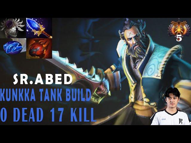 SR.Abed [Kunkka] Tank Build 17 Kill - Dota 2 Pro Highlight