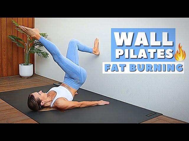 12 Min Full Body WALL PILATES Workout | Lose Fat!