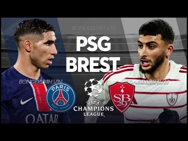Paris Saint Germain vs BrestFor Second-Leg Of The Champions League Playoff Match.