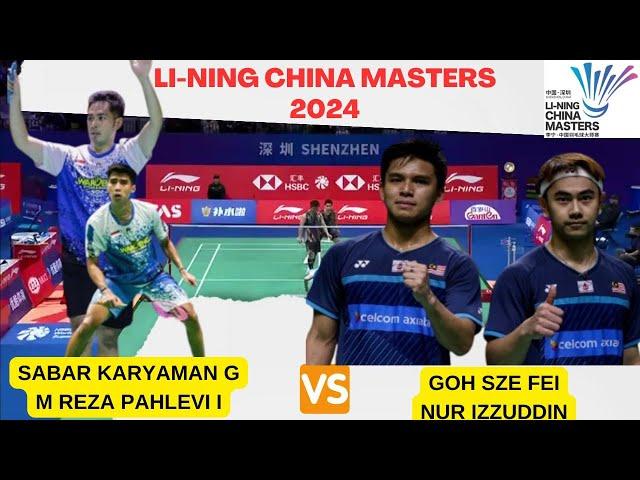 SABAR KARYAMAN G/M REZA PAHLEVI I (INA)  VS GOH SZE FEI/NUR IZZUDDIN (MAS) | CHINA MASTERS 2024