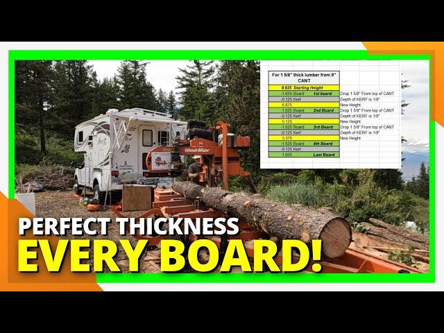 How to Mill Tapered Logs like a Pro On The Sawmill [WoodMizer LT40]