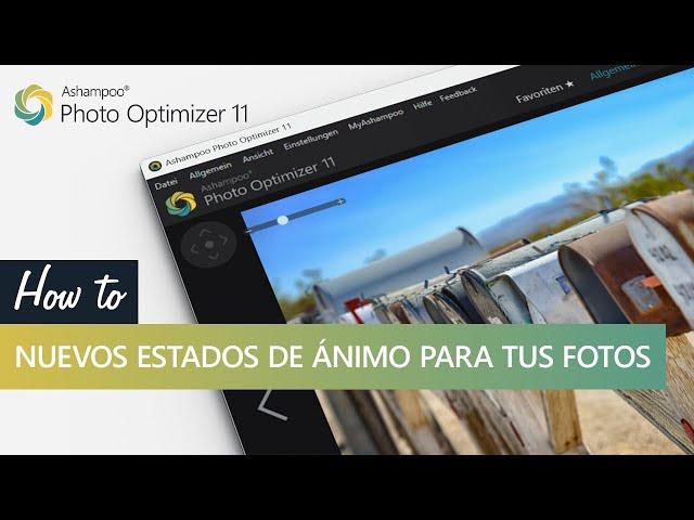 Ashampoo Photo Optimizer 11 - Nuevos estados de ánimo para tus fotos - Español