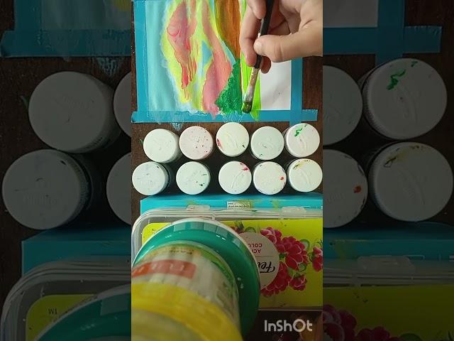 easy beautiful scenery using watercolor #viral short #YouTube short #watercolor painting#easydrawing