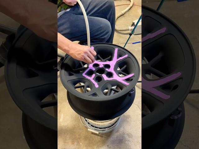 This Wheel Cost $250 to Powder Coat #powdercoating #wheels