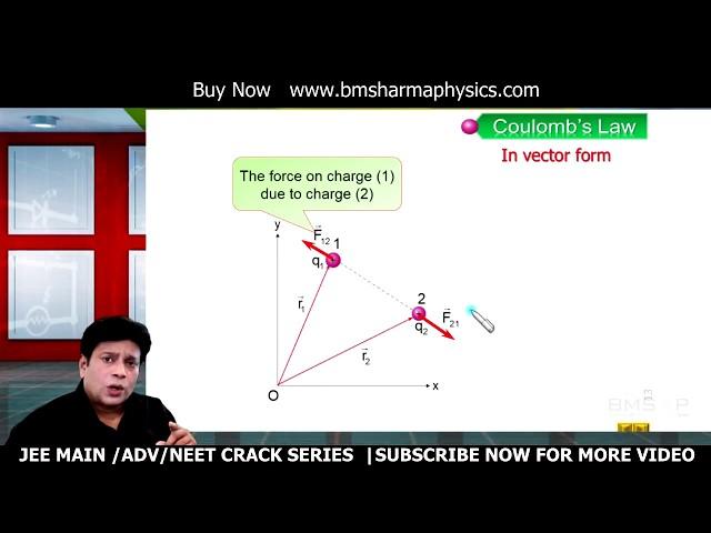 Electrostatics-Electric Charge-Coulomb's Law|#3 |IIT JEE |NEET|Prof: Bm Sharma|Cengage