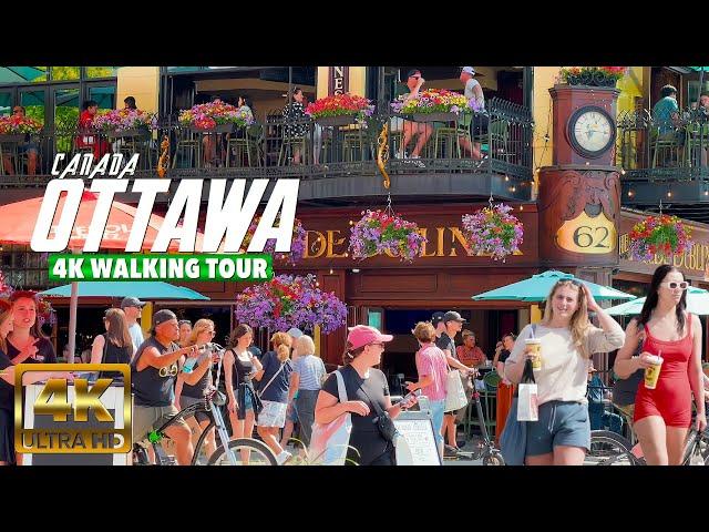 Ottawa Canada Summer June 2024 Saturday 4K UHD (HDR) 60 fps Walking Tour