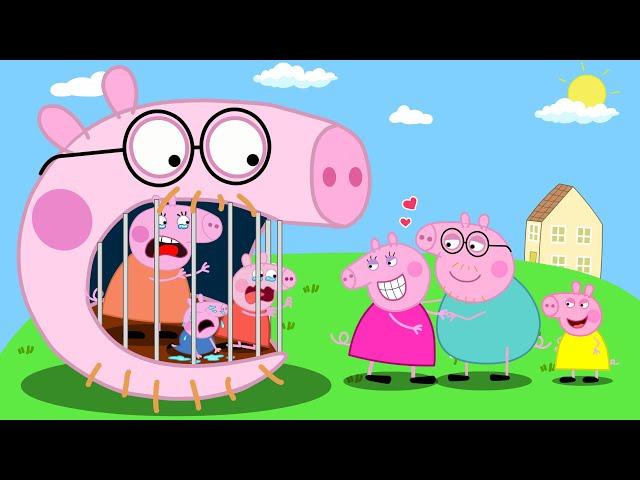 Peppa turns into a giant cage!!? Peppa Pig Funny Animation 02