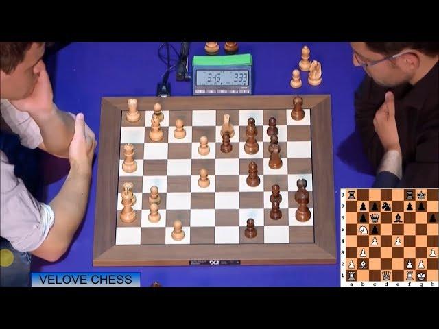 AMAZING SACRIFICE MOVE E5!!! MAGNUS CARLSEN VS LEVON ARONIAN - BLITZ CHESS 2016