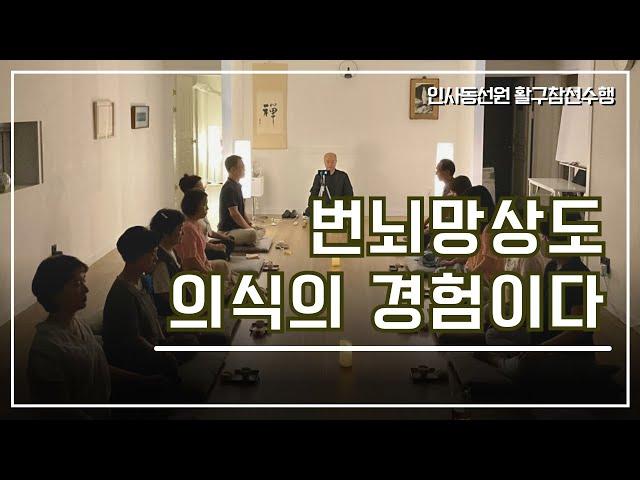 [인사동선원 활구참선10] 불식(不識) | 번뇌망상도 의식의 경험이다