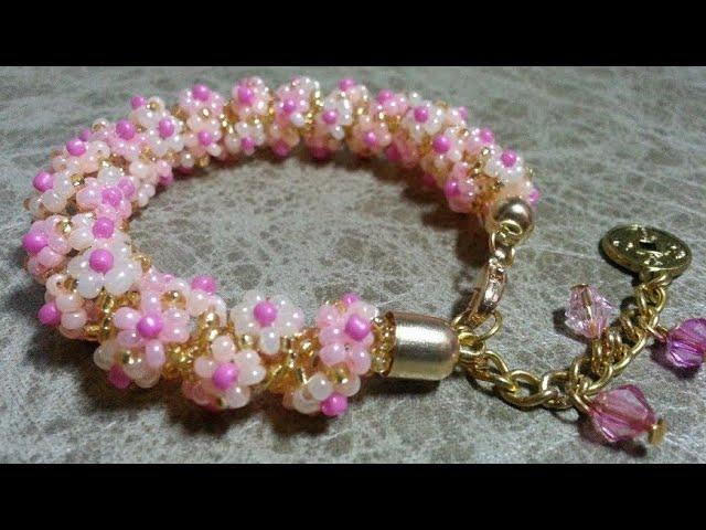 Beaded bracelet/Daisy bracelet/Браслет из бисера/Браслет своими руками