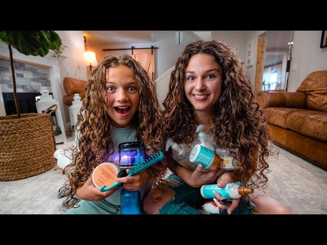 Our CURLY HAIR Routine | mommy & daughter