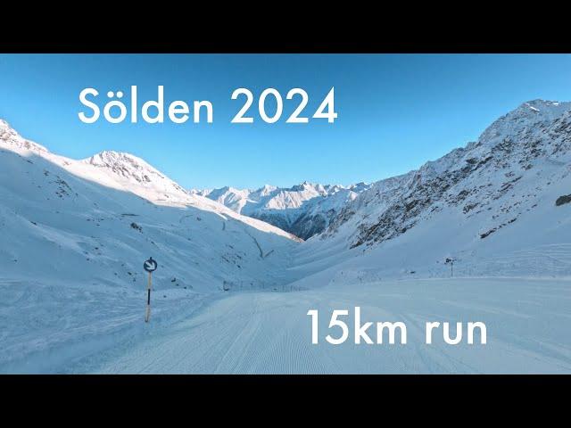 Fast Unedited Longest 15km Ski Run in Sölden, Austria