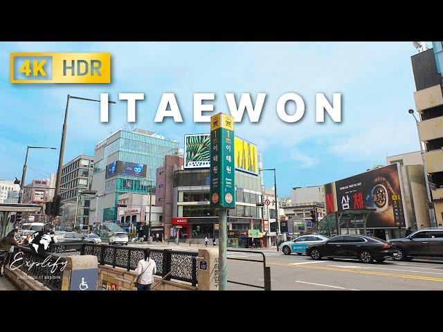 Itaewon, Seoul, Korea | Walking Tour of Itaewon Area of Yongsan-gu [4K, HDR, 60]